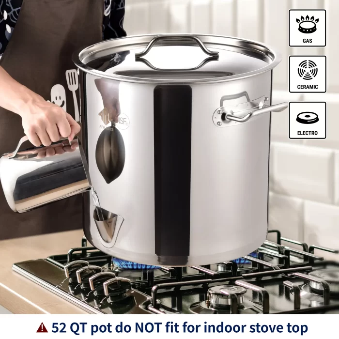 ARC Stainless Steel Tamale Steamer with Dividers and Steamer Rack