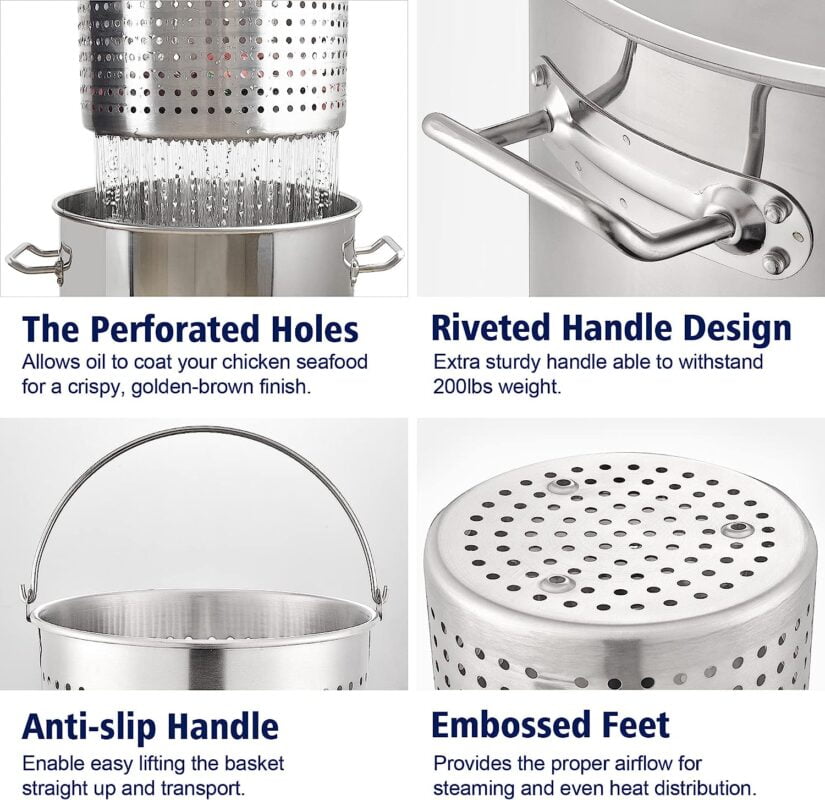 ARC Unqiue Stainless Steel Seafood Boil Pot Designs