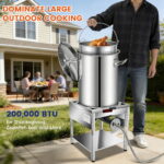 ARC Single Burner Propane Stove with Foldable Legs -Extra Large 17"Cubic,High-pressure 20PSI Stainless Steel Propane Burners for Outdoor Cooking Turkey Fry, Seafood Boil, BBQ, Homebrewing - Image 5