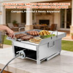 ARC Single Burner Propane Stove with Foldable Legs -Extra Large 17"Cubic,High-pressure 20PSI Stainless Steel Propane Burners for Outdoor Cooking Turkey Fry, Seafood Boil, BBQ, Homebrewing - Image 3