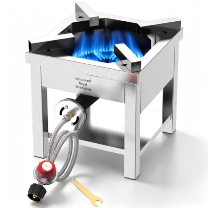 ARC Single Burner Propane Stove,High-pressure 200,000BTU, Stainless Steel Propane Burners for Outdoor Cooking Turkey Fry, Seafood Boil, Homebrewing